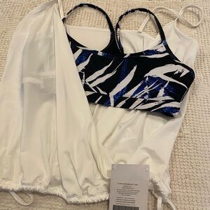 Elaine performance tank and bra